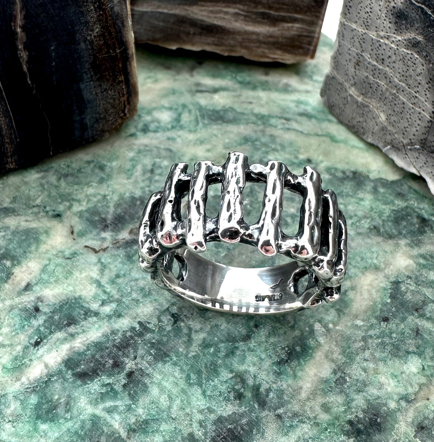 Stick Design Ring Jewelry Sterling Silver Unique Gift