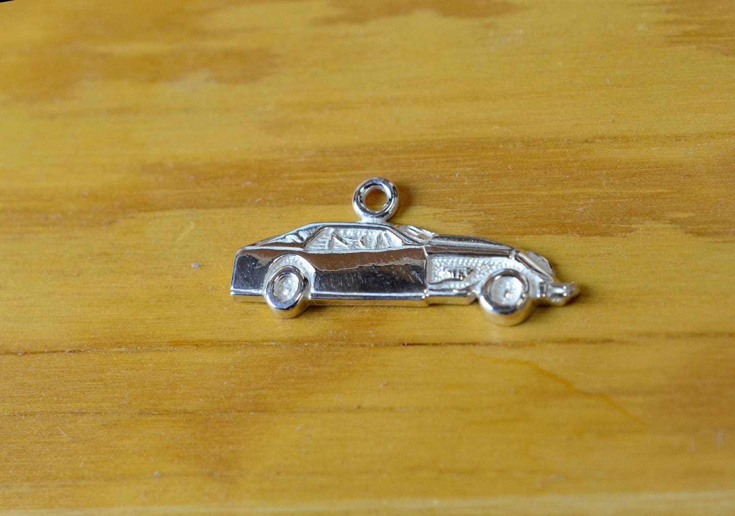 Modified Dirt Race Car in Sterling Silver, PENDANT or KEYCHAIN