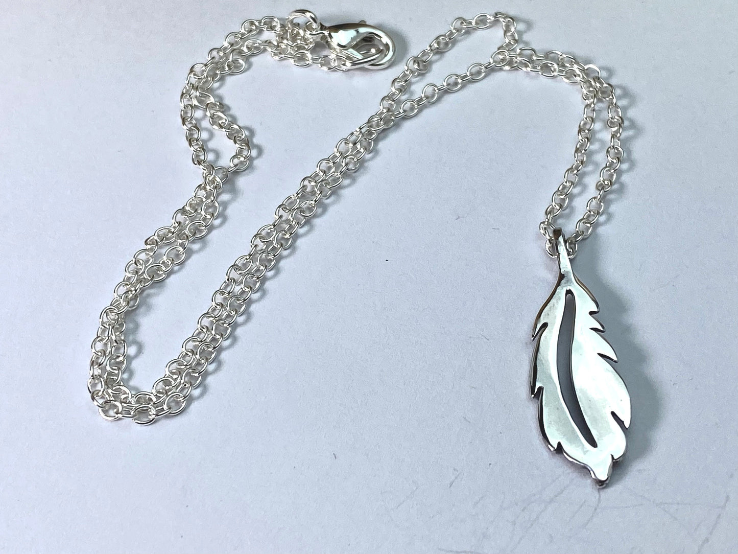 Open Feather Pendant in Sterling Silver – Lakota Legacy Line