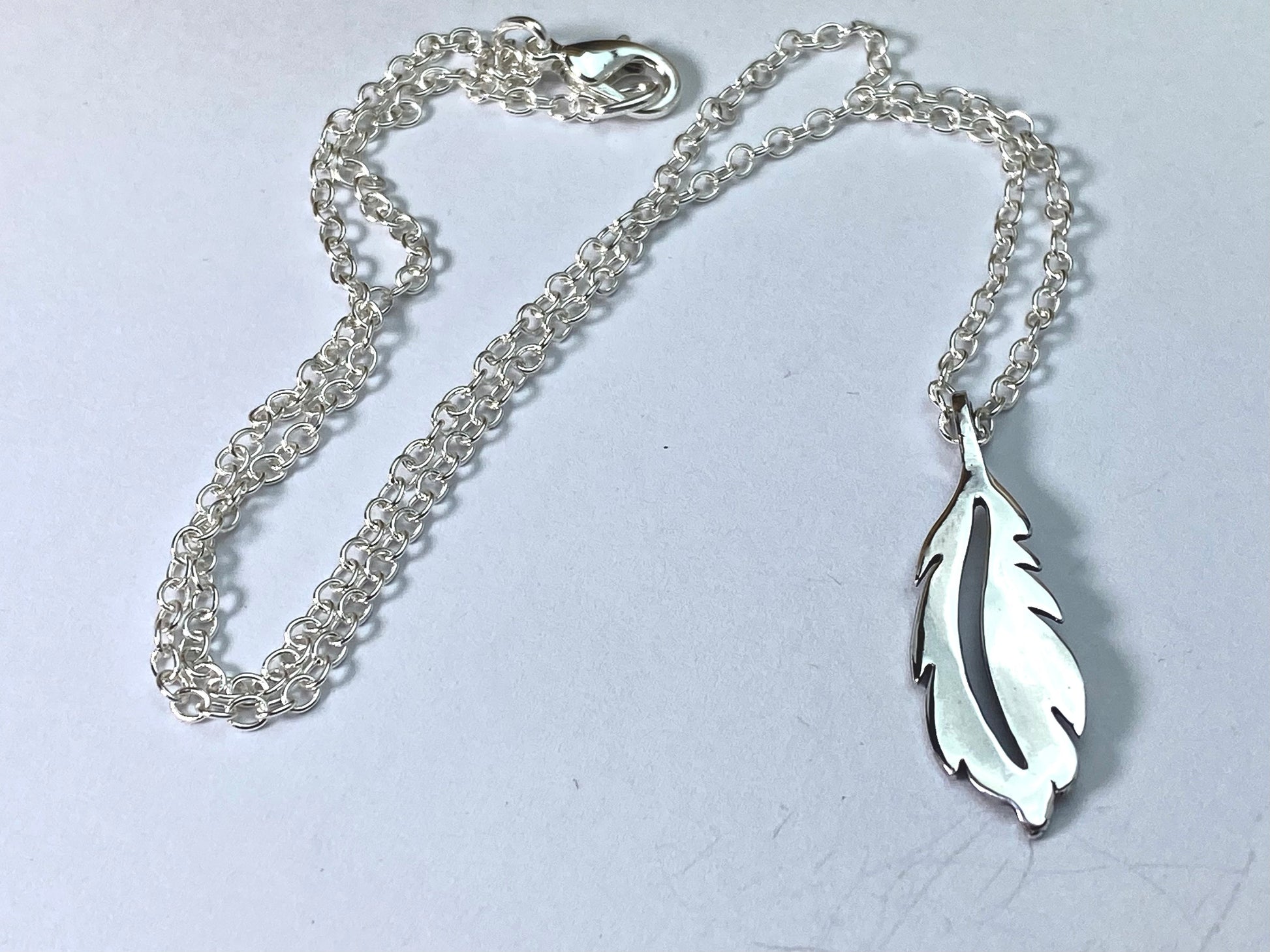 Open Feather Pendant in Sterling Silver – Lakota Legacy Line