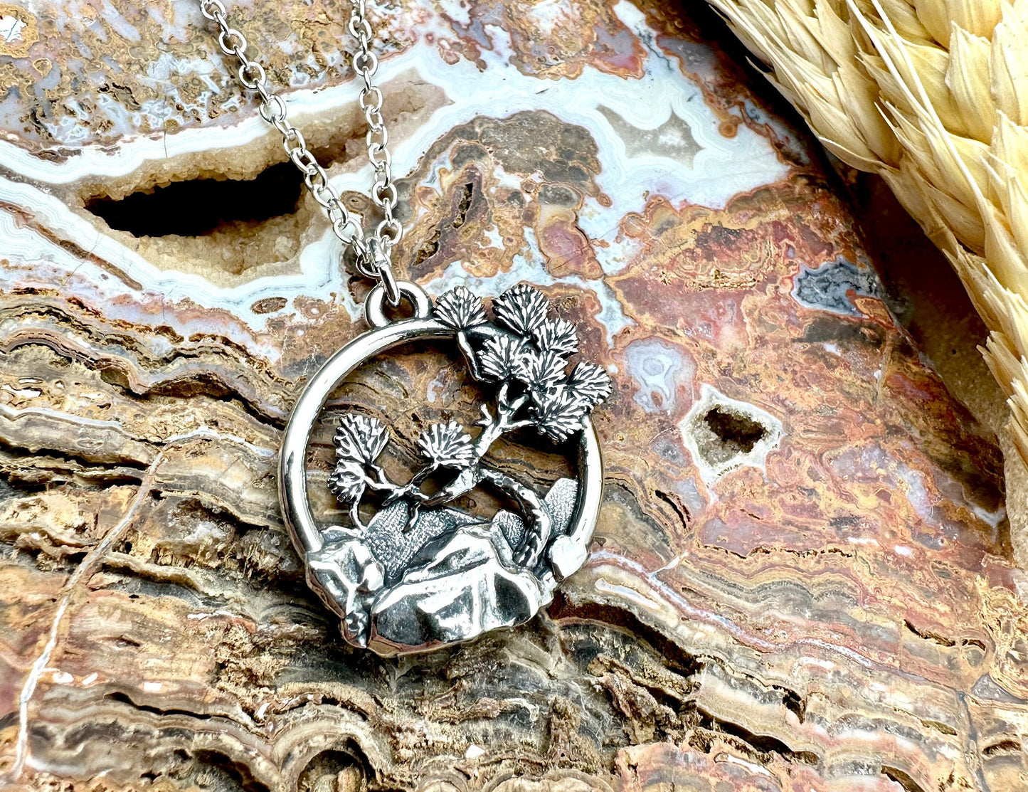 Ponderosa Pine Pendant in Sterling Silver – Nature Series