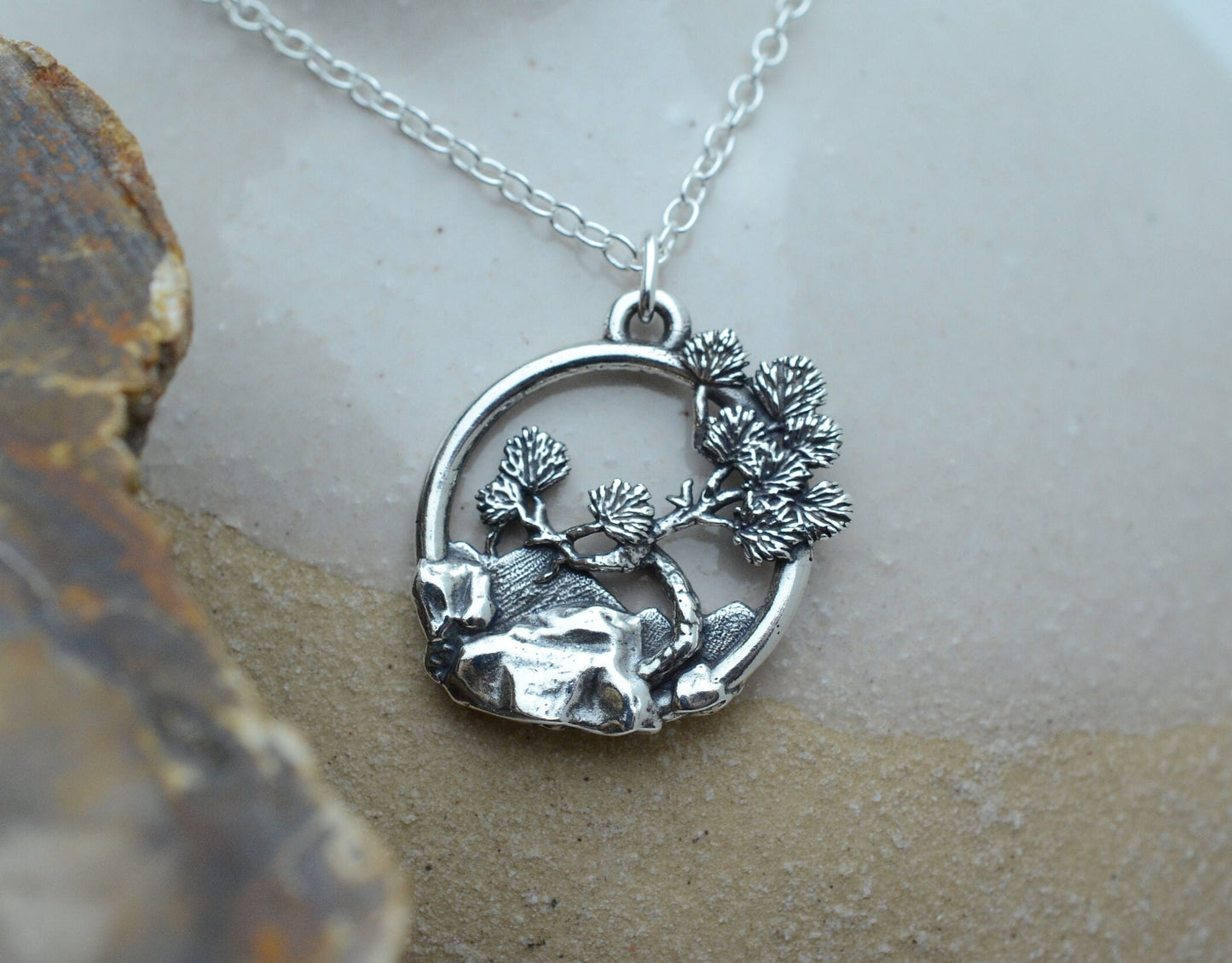 Ponderosa Pine Pendant in Sterling Silver – Nature Series