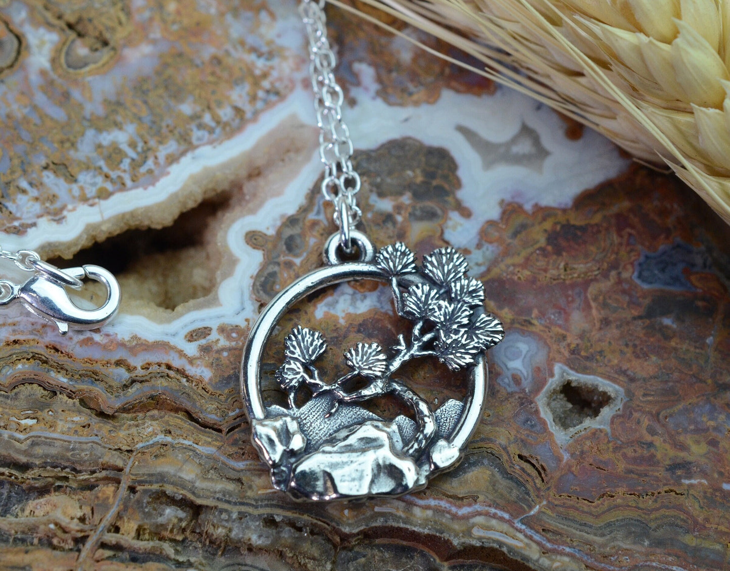 Ponderosa Pine Pendant in Sterling Silver – Nature Series
