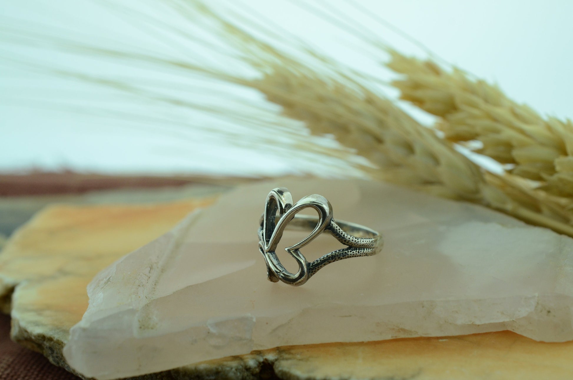 Side Profile Butterfly Ring in Sterling Silver – Lakota Legacy Line