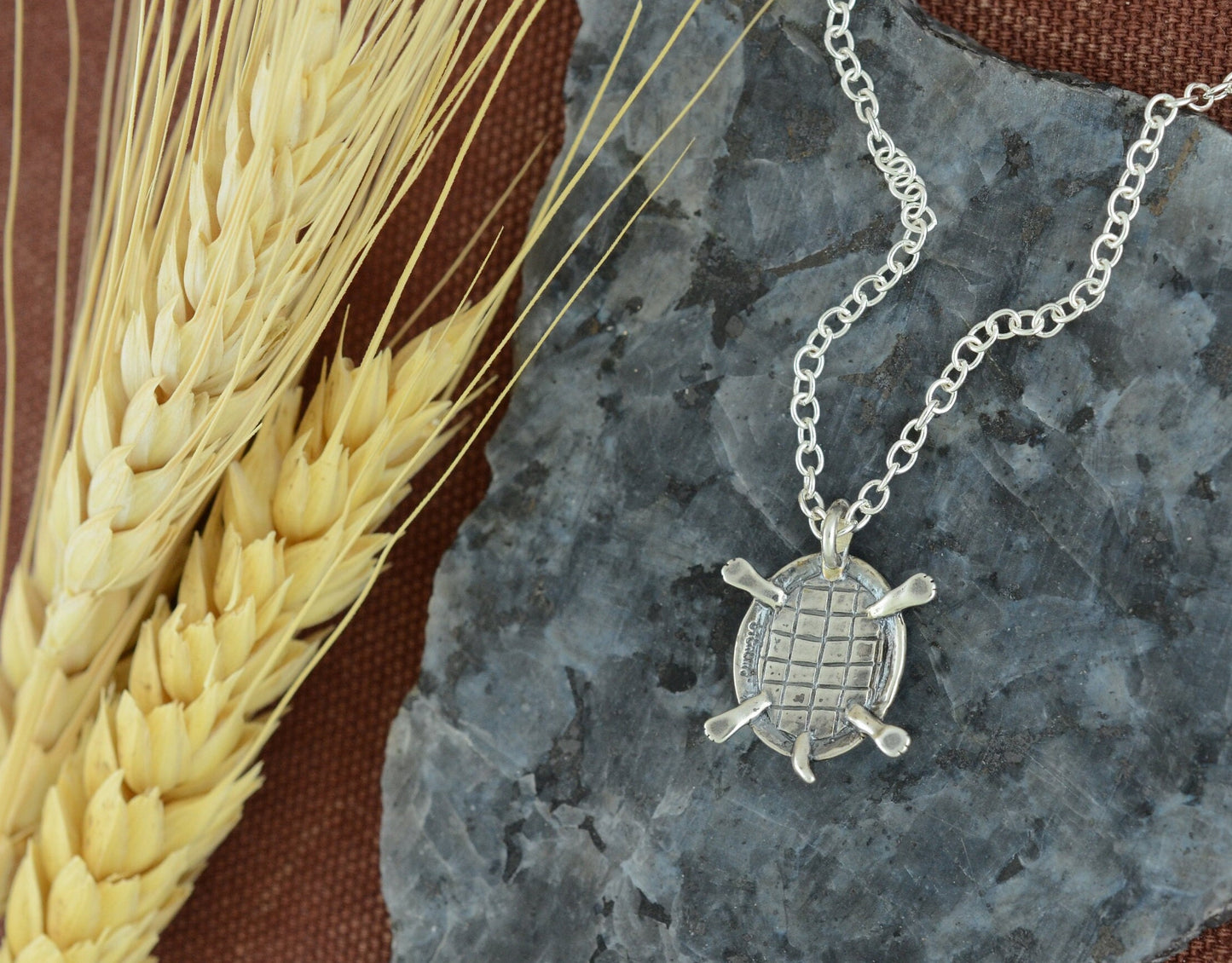 Tribal Turtle Pendant in Sterling Silver – Lakota Legacy Line
