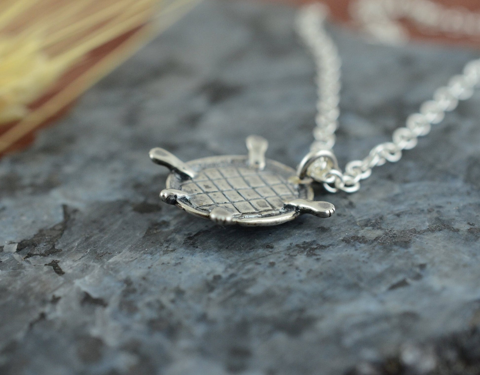 Tribal Turtle Pendant in Sterling Silver – Lakota Legacy Line