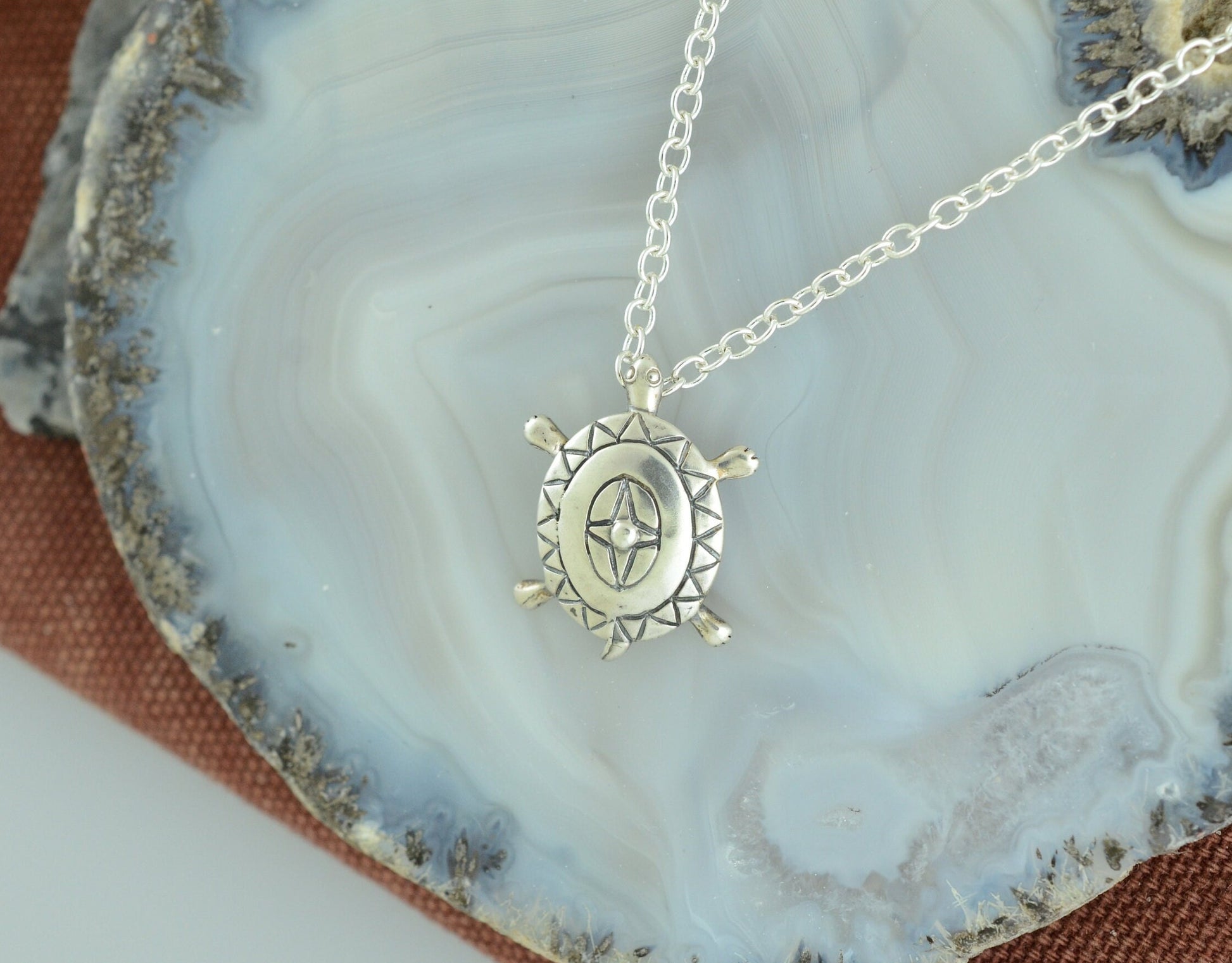 Tribal Turtle Pendant in Sterling Silver – Lakota Legacy Line