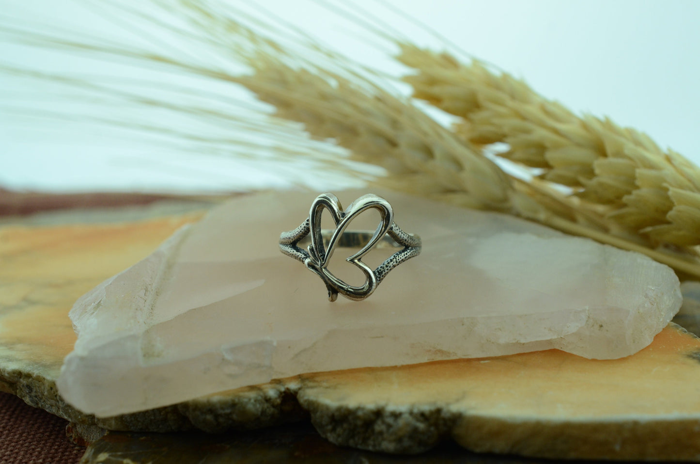 Side Profile Butterfly Ring in Sterling Silver – Lakota Legacy Line