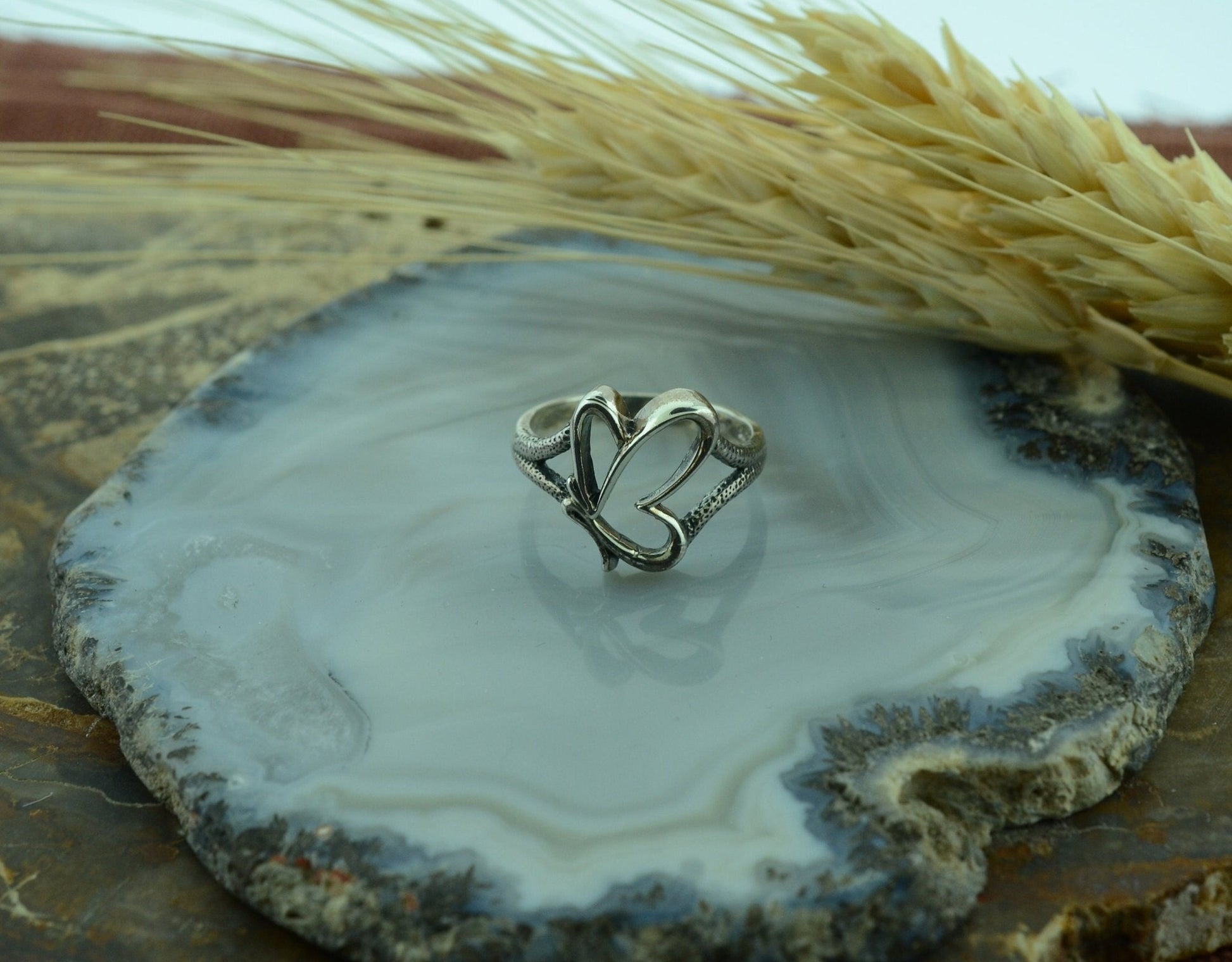 Side Profile Butterfly Ring in Sterling Silver – Lakota Legacy Line