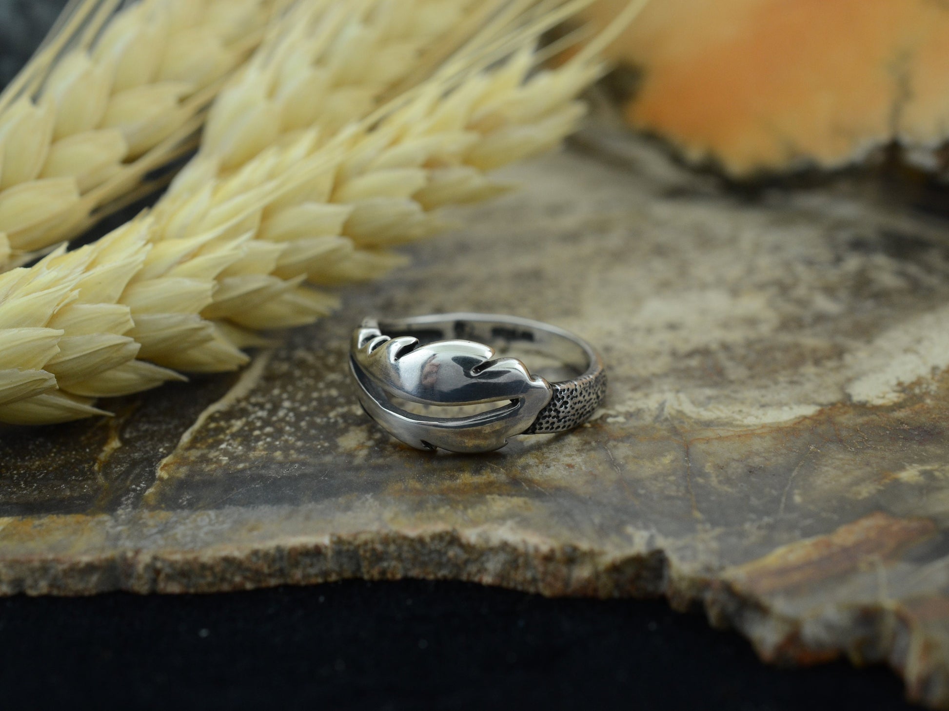 Feather Ring Nature Lakota Jewelry Sterling Silver Unique Gift