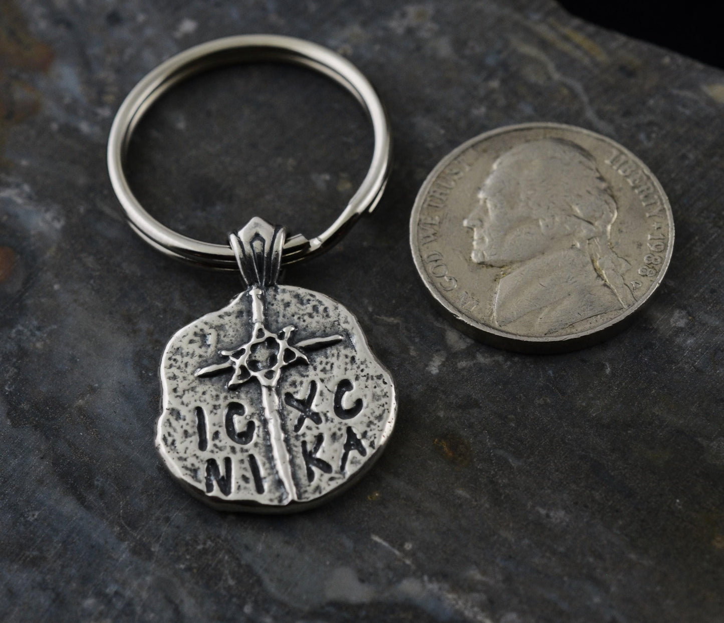 ICXC NIKA Star of David Cross in Sterling Silver Pendant OR Keychain – Ancient Faith Collection
