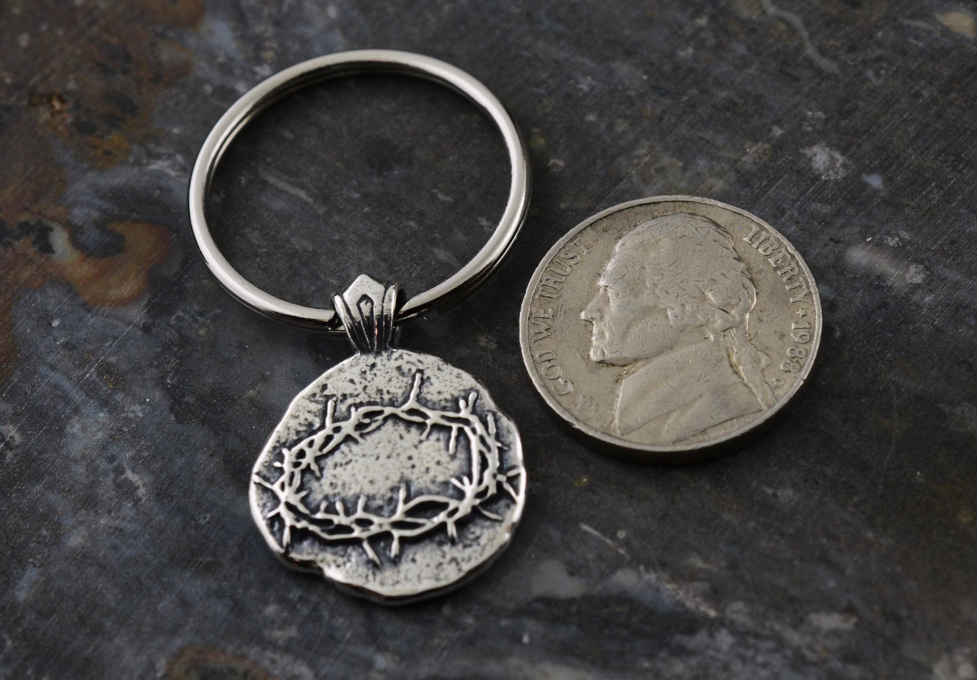 Crown of Thorns Sterling Silver Pendant or Keychain – Ancient Faith Collection