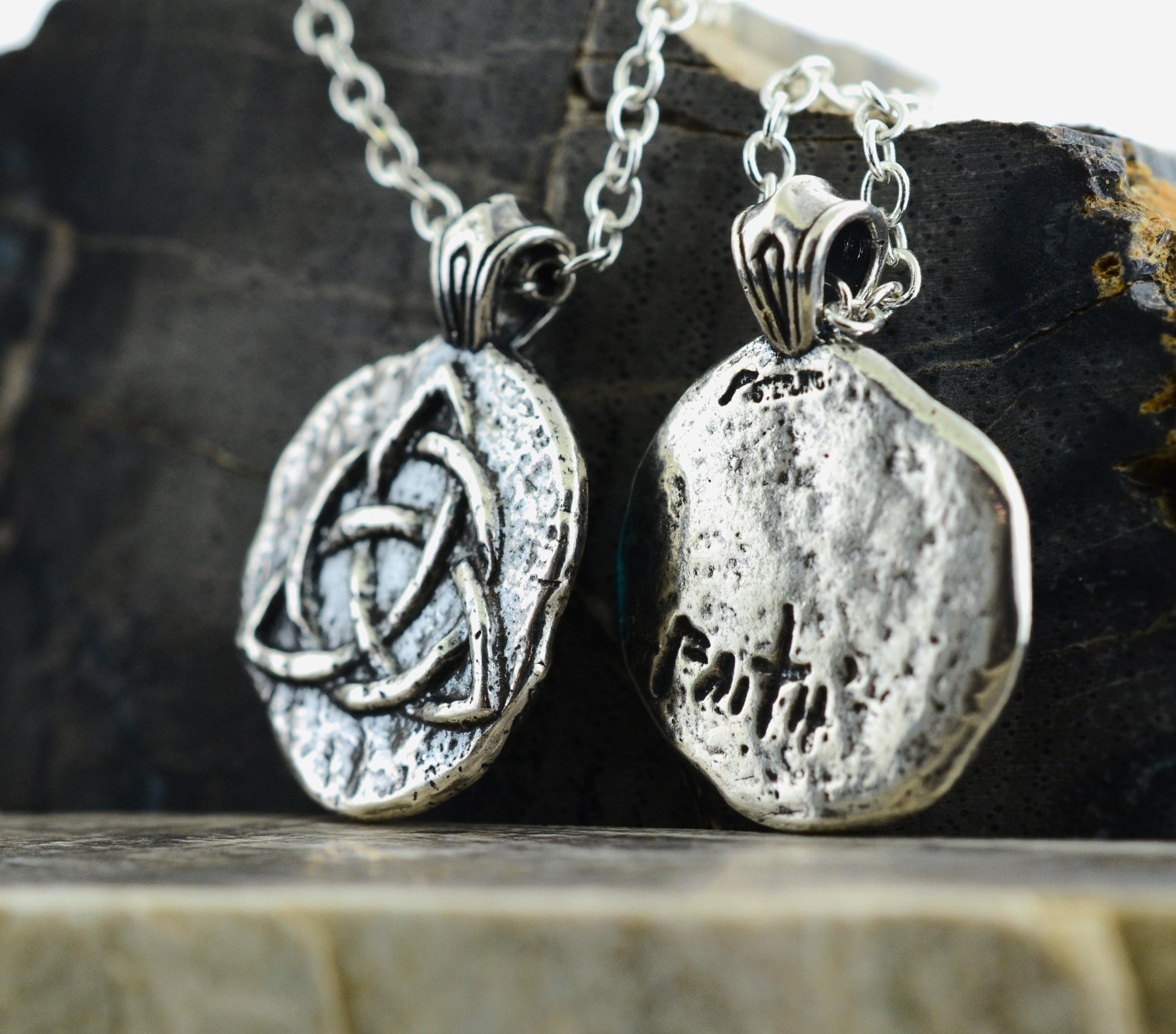 Triquetra Sterling Silver Pendant or Keychain – Ancient Faith Collection