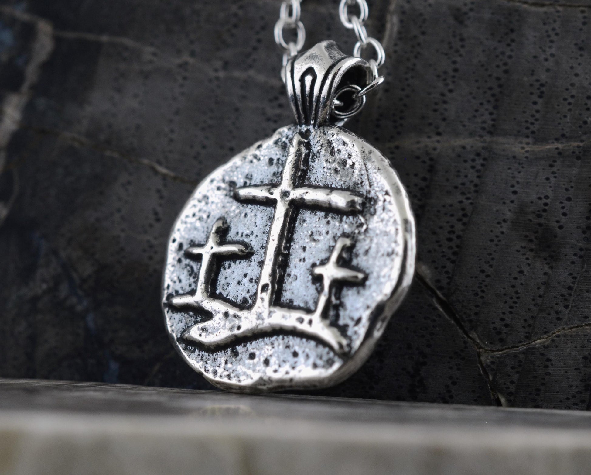 Calvary Crosses Sterling Silver Pendant or Keychain – Ancient Faith Collection