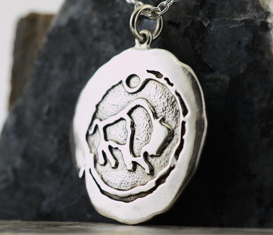 Impression Buffalo Pendant or Keychain in Sterling Silver – Lakota Legacy Line