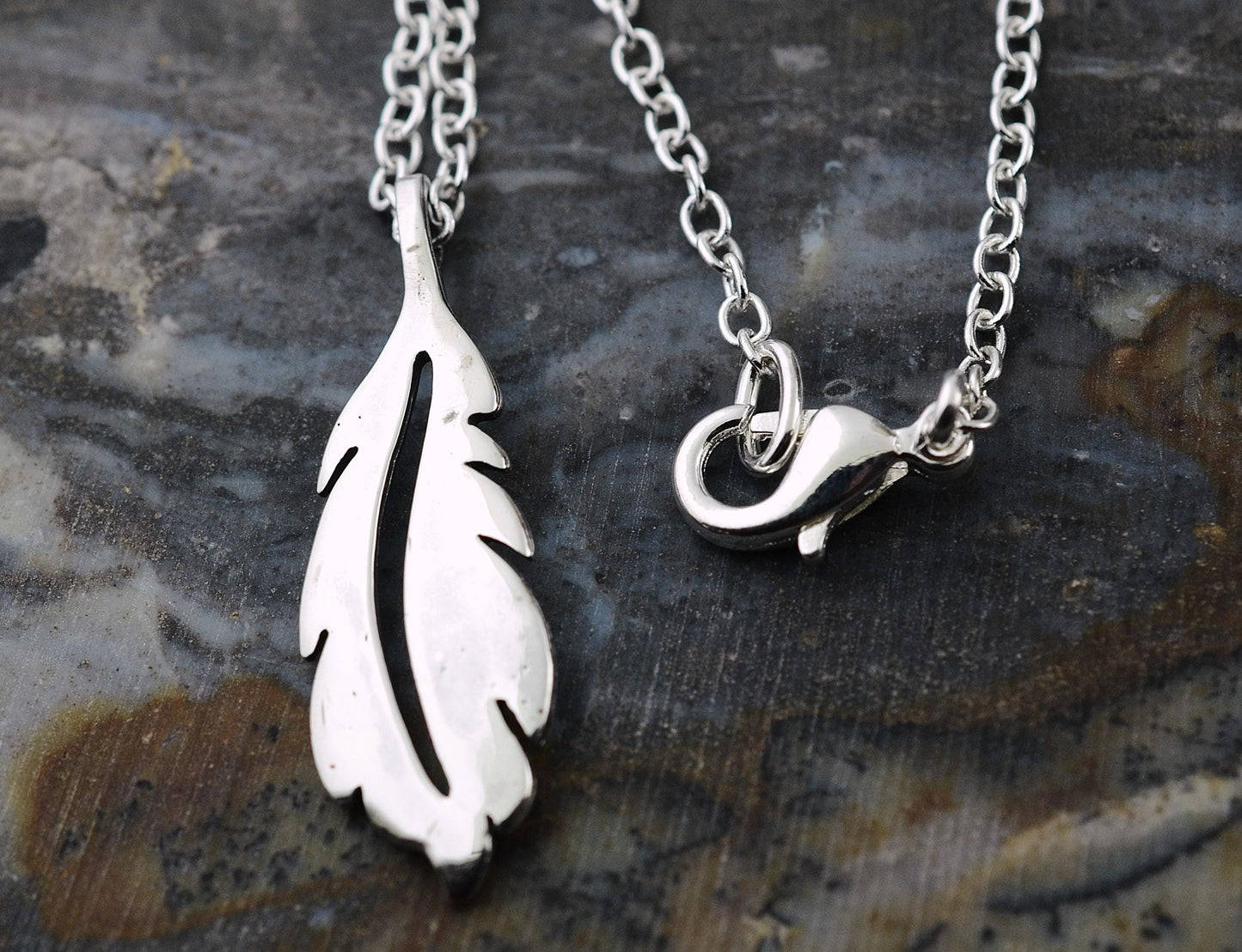 Open Feather Pendant in Sterling Silver – Lakota Legacy Line