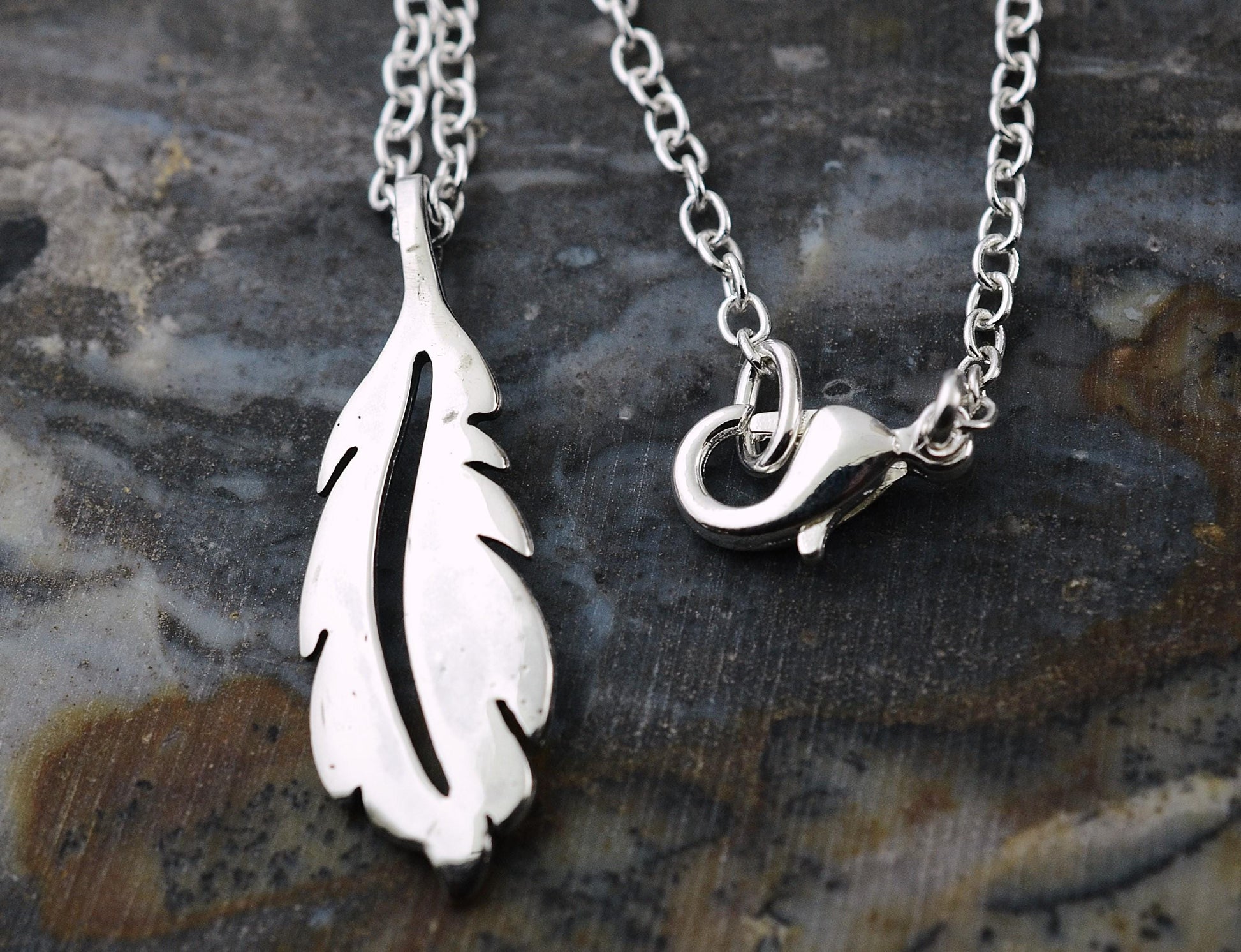 Open Feather Pendant in Sterling Silver – Lakota Legacy Line