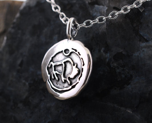 Impression Buffalo Pendant in Sterling Silver – Lakota Legacy Line