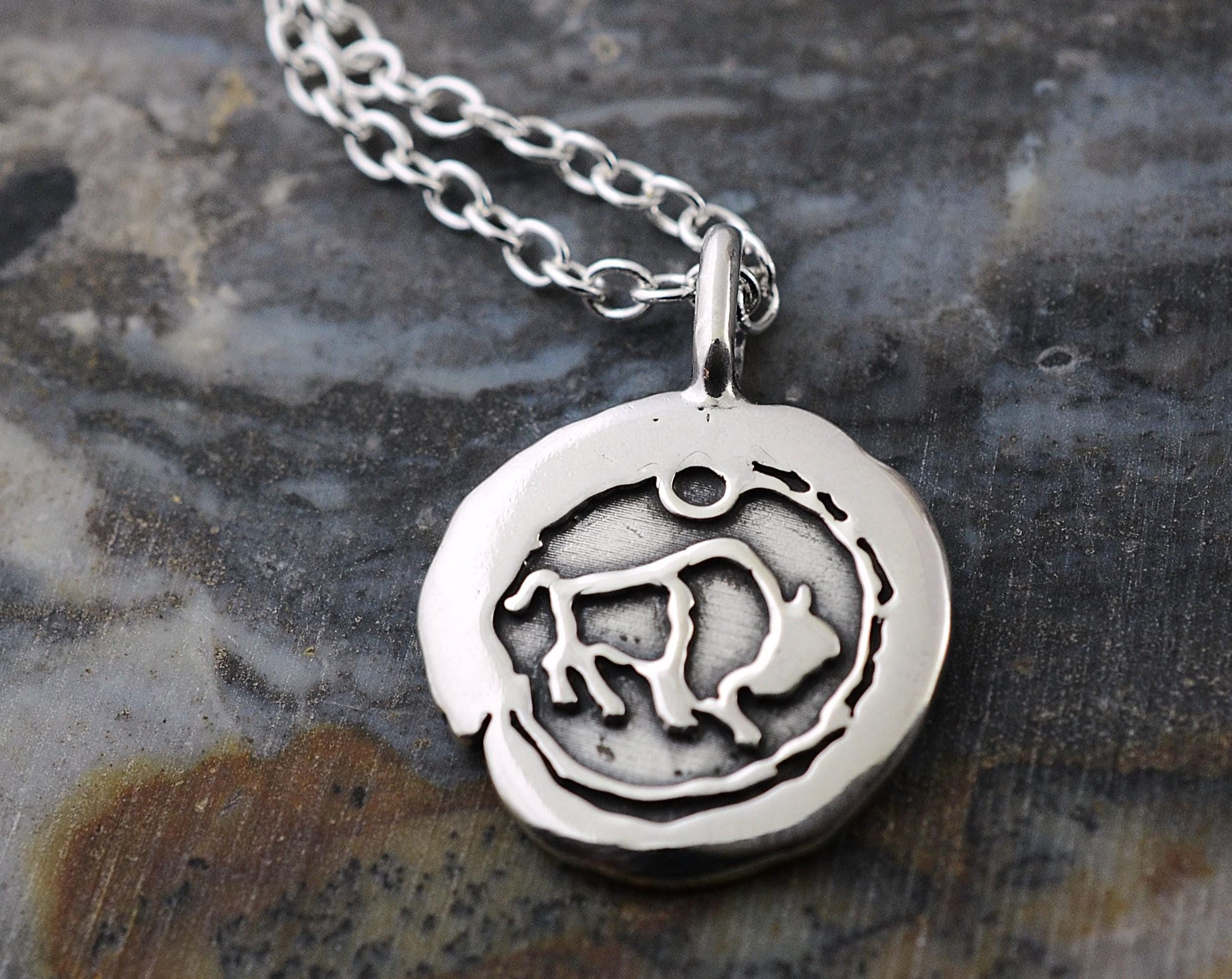 Impression Buffalo Pendant in Sterling Silver – Lakota Legacy Line