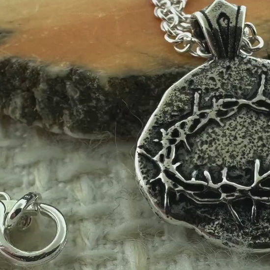 Crown of Thorns Sterling Silver Pendant or Keychain – Ancient Faith Collection