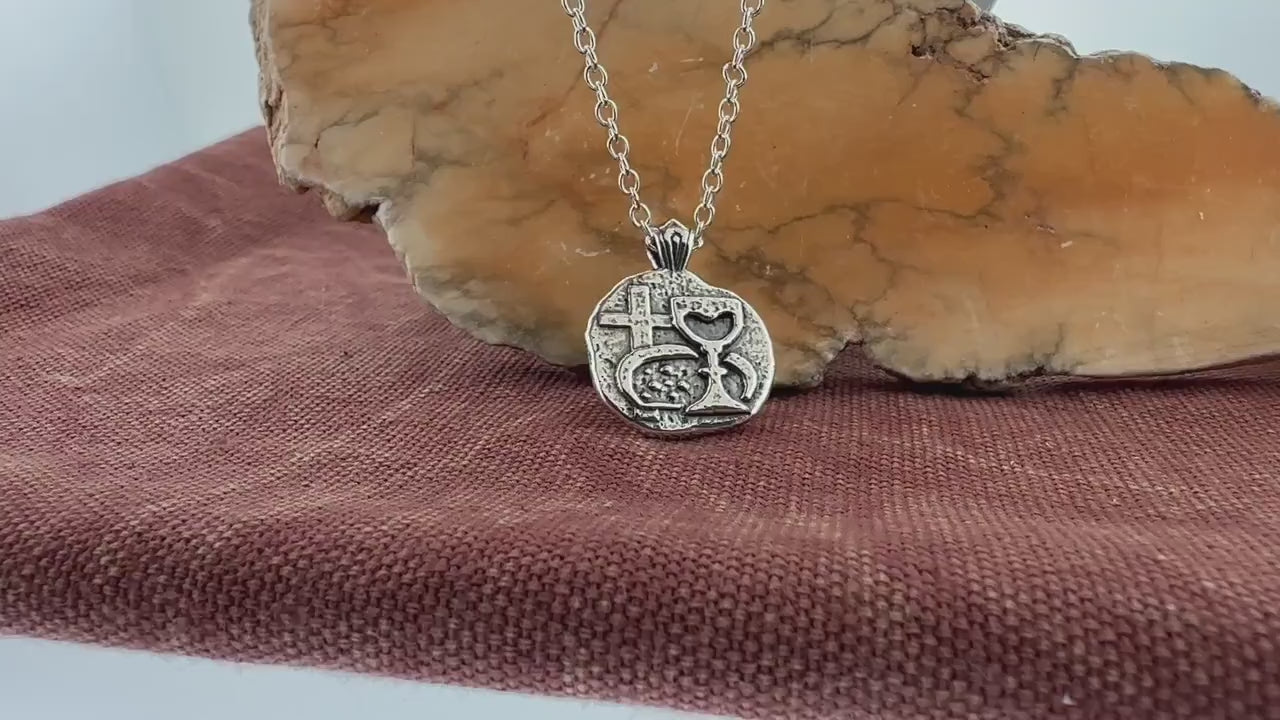 Bread & Wine Sterling Silver Pendant or Keychain – Ancient Faith Collection