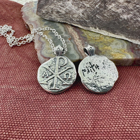 Chi Rho Sterling Silver Pendant or Keychain – Ancient Faith Collection