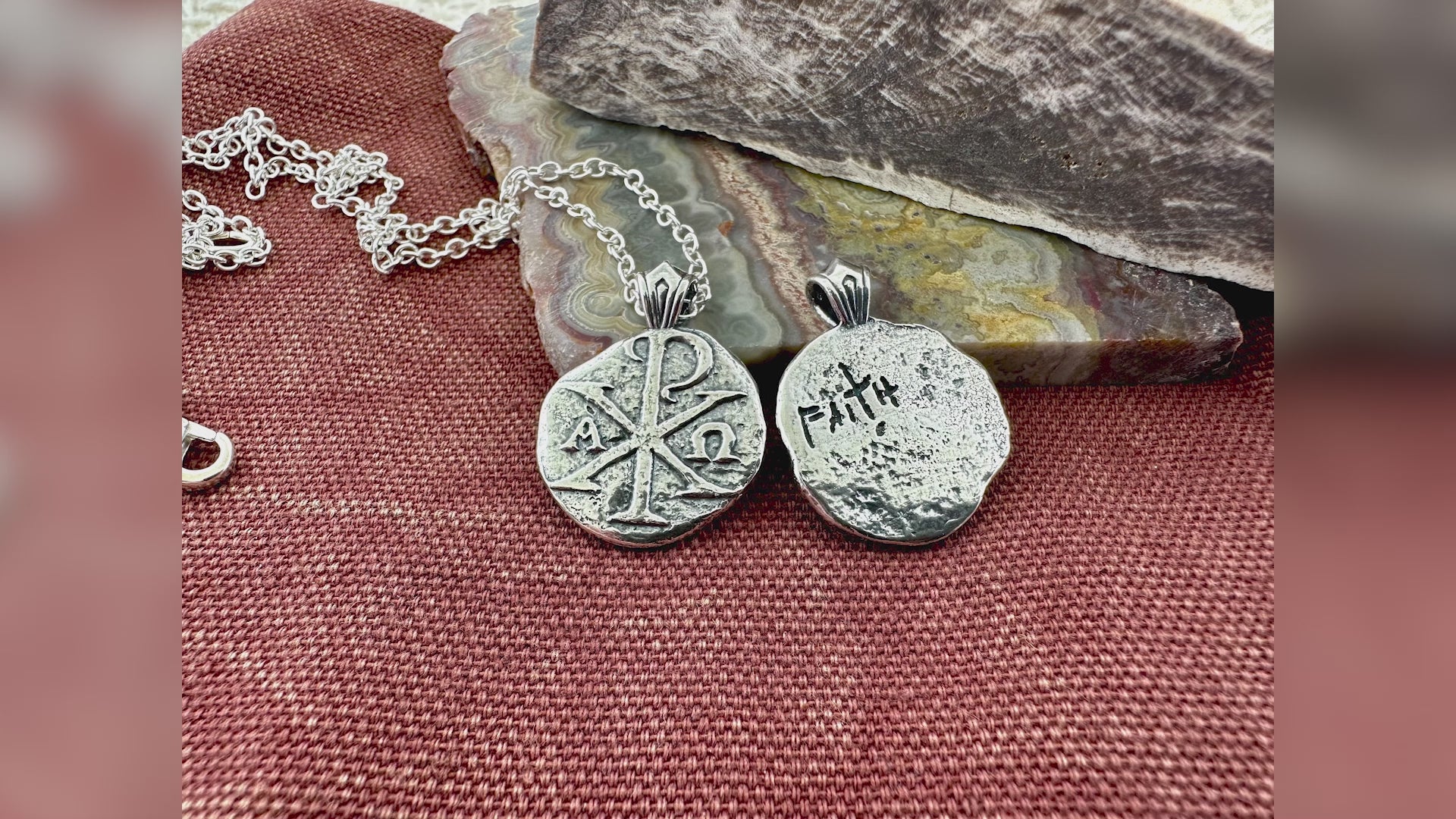 Chi Rho Sterling Silver Pendant or Keychain – Ancient Faith Collection