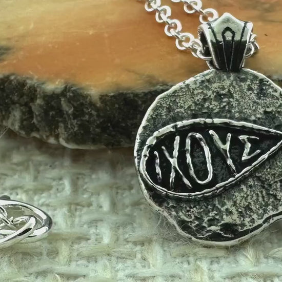 IXOYE Ichthys Sterling Silver Pendant or Keychain – Ancient Faith Collection