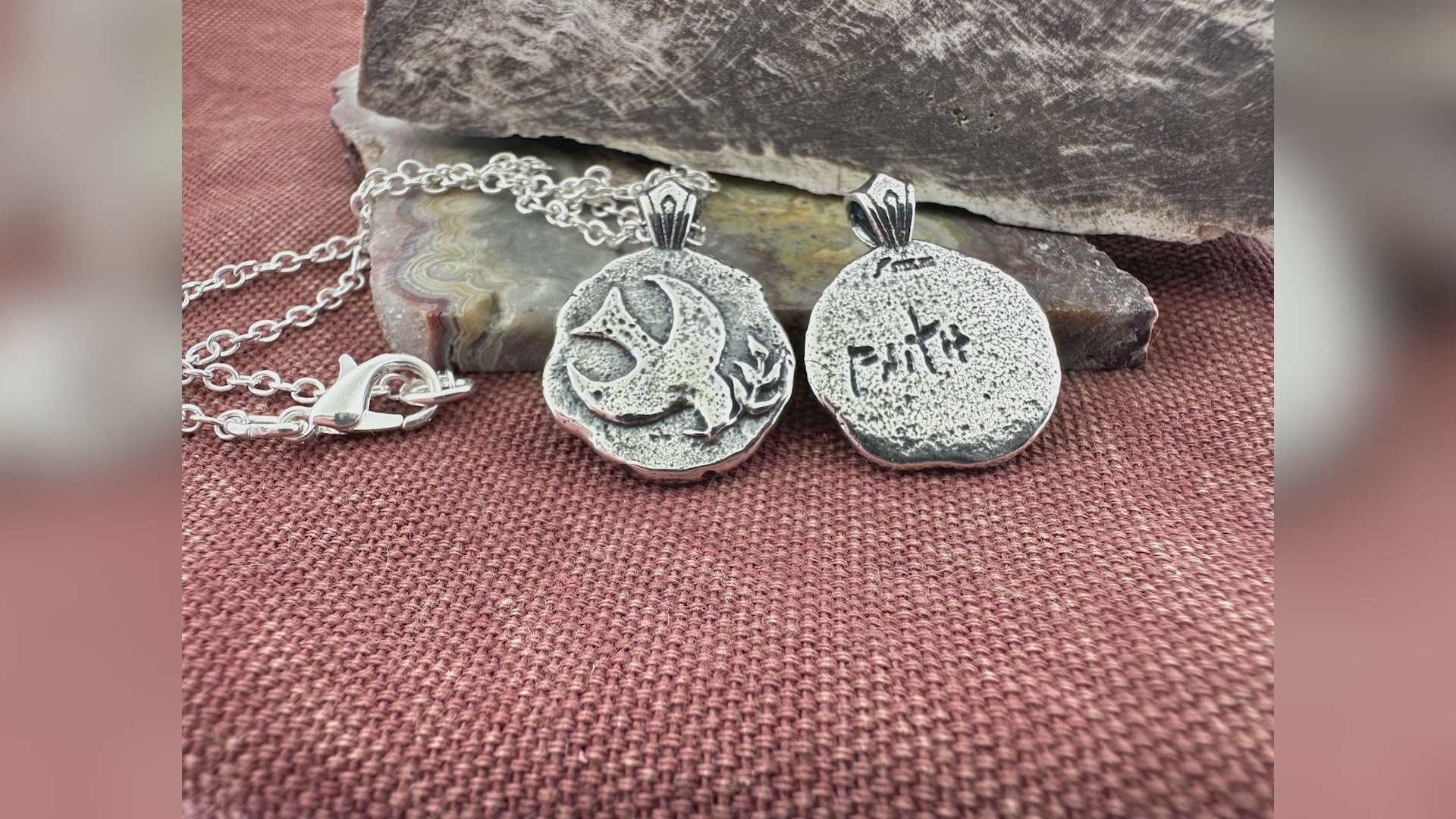 Peace Dove Sterling Silver Pendant or Keychain – Ancient Faith Collection