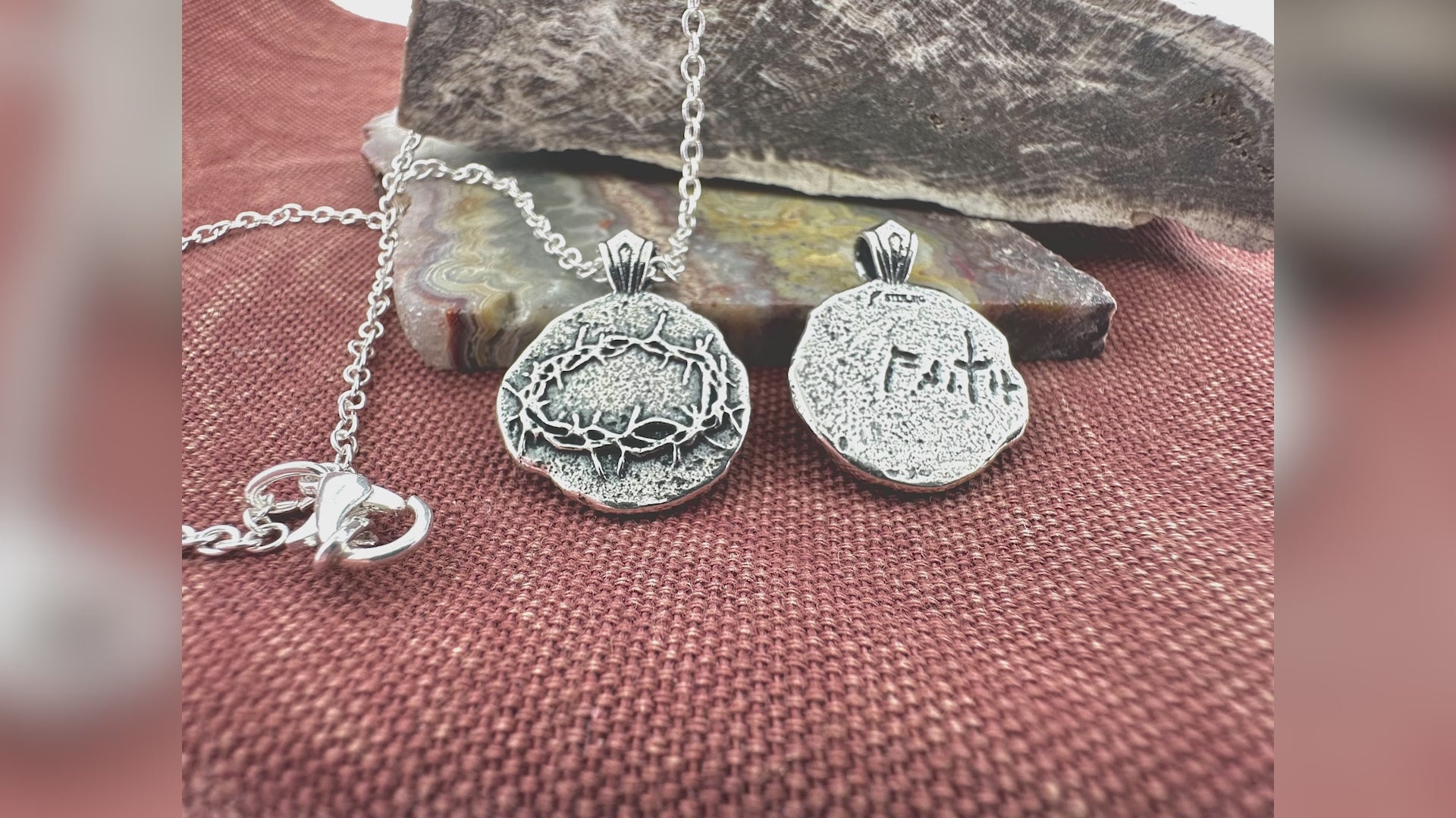 Crown of Thorns Sterling Silver Pendant or Keychain – Ancient Faith Collection