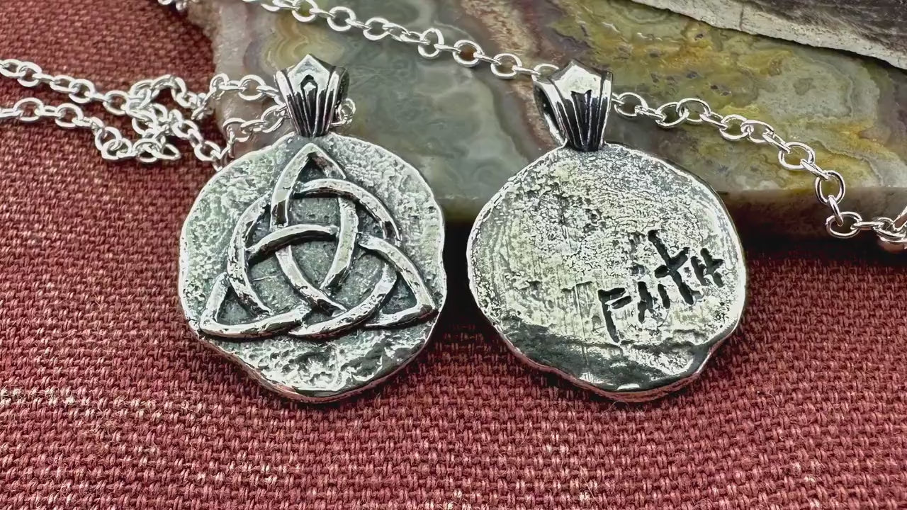 Triquetra Sterling Silver Pendant or Keychain – Ancient Faith Collection
