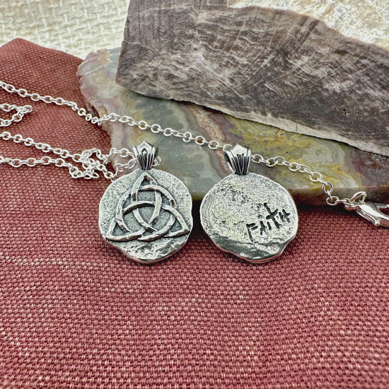 Triquentra Sterling Silver Pendant or Keychain – Ancient Faith Collection