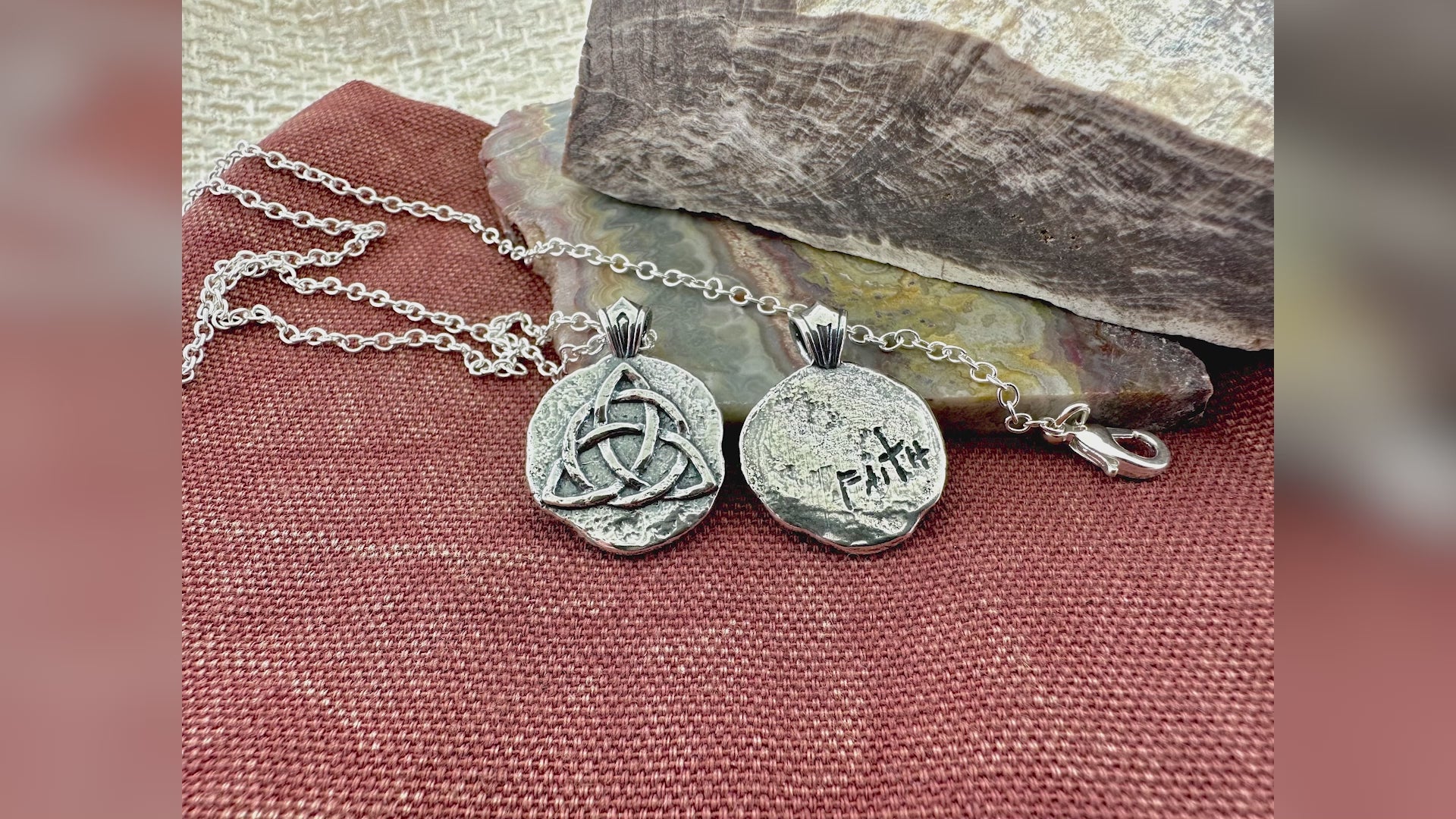 Triquentra Sterling Silver Pendant or Keychain – Ancient Faith Collection