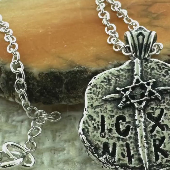 ICXC NIKA Star of David Cross in Sterling Silver Pendant OR Keychain – Ancient Faith Collection