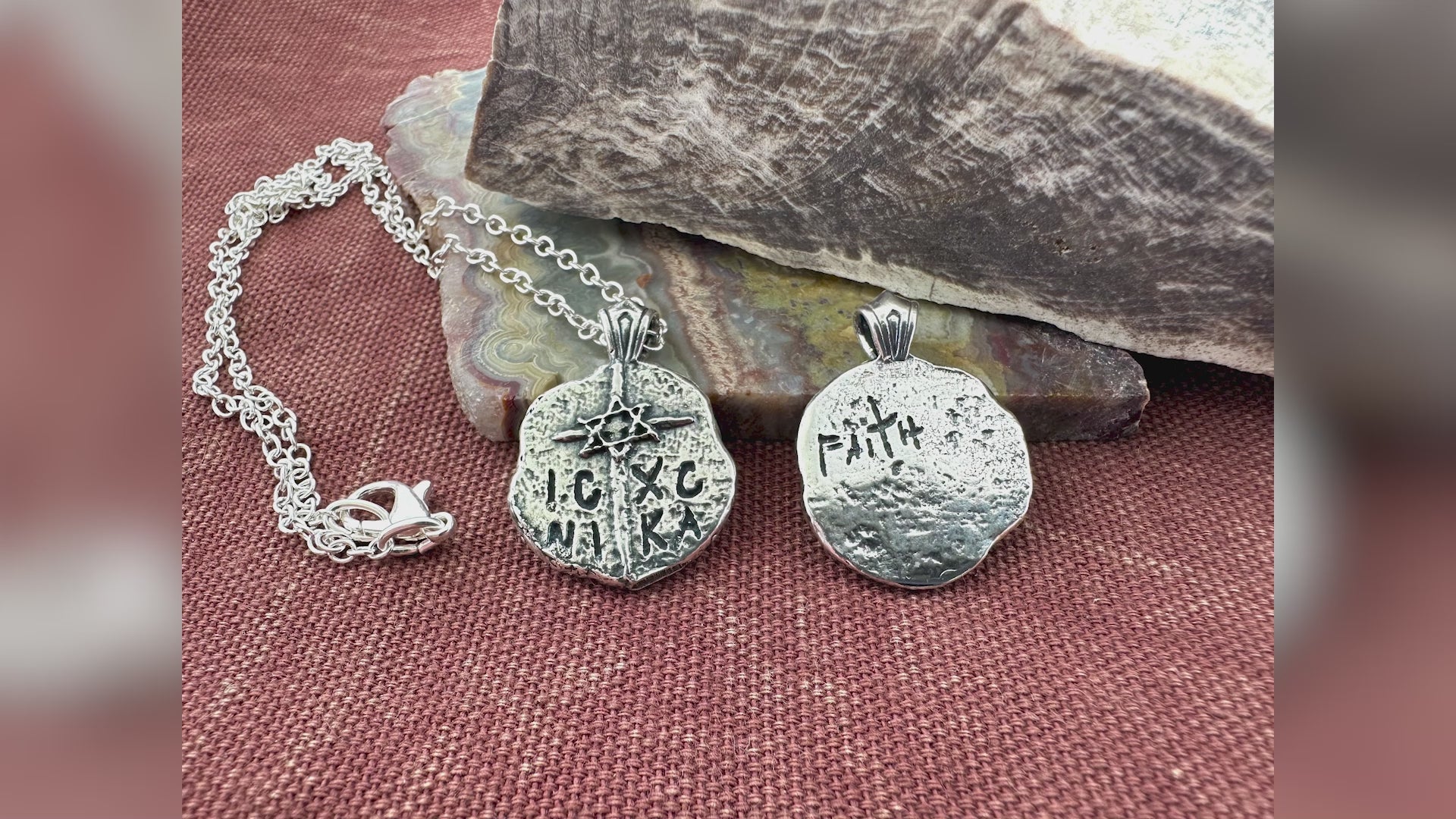 ICXC NIKA Star of David Cross in Sterling Silver Pendant OR